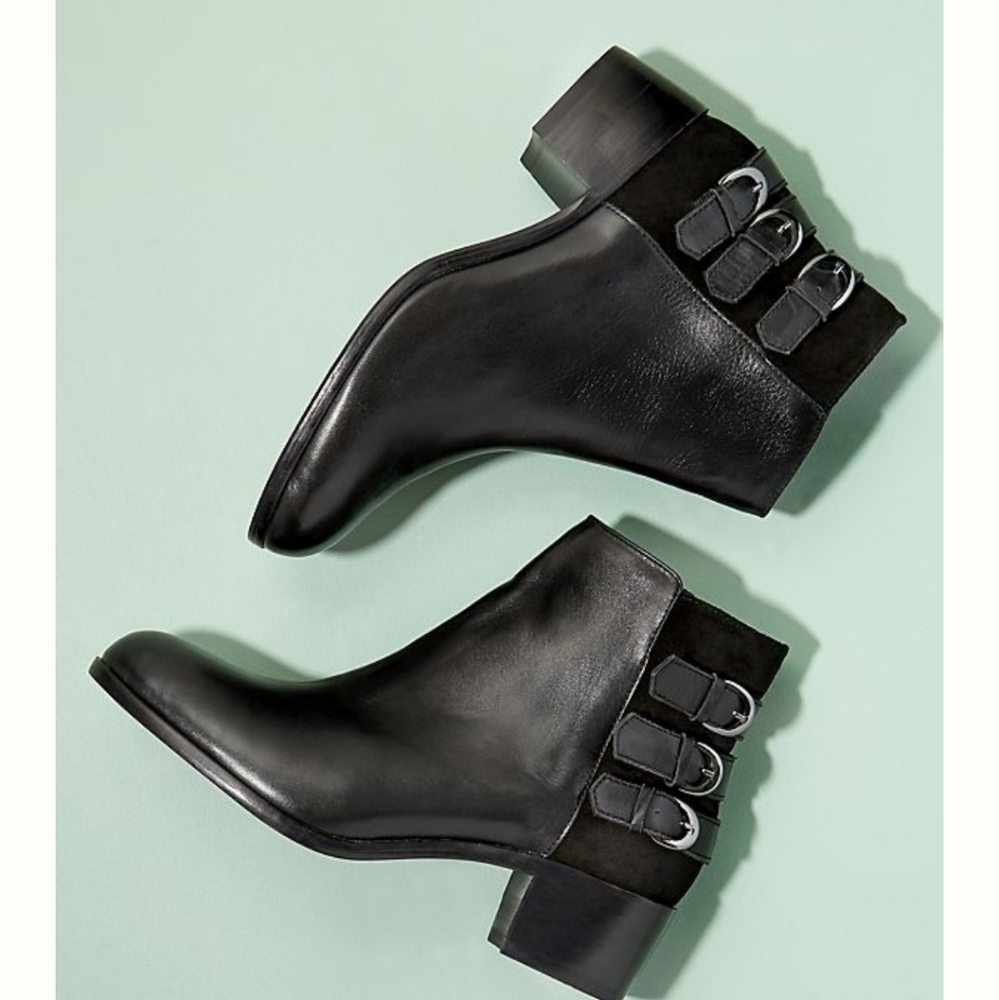 Hudson London Black Leather Eris Ankle Boots - Picture 11 of 12